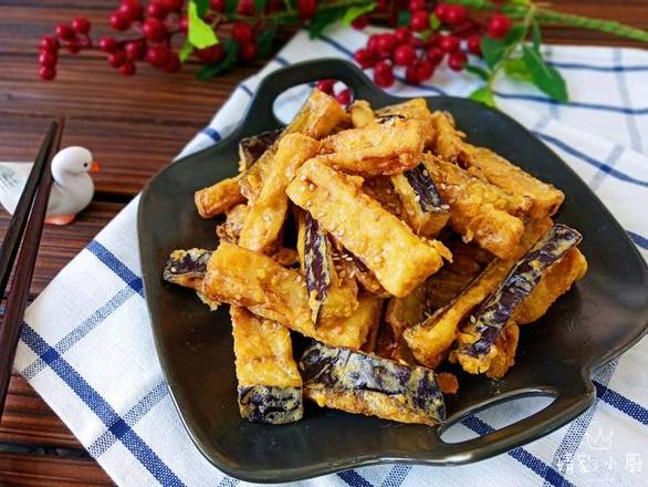 Egg Yolk Fried Eggplant 金沙茄子